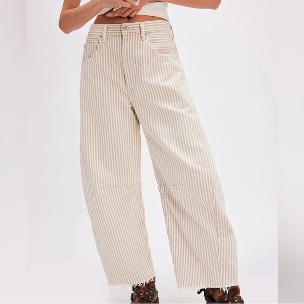 Citizens of Humanity Horseshoe Striped Barrel Jeans
